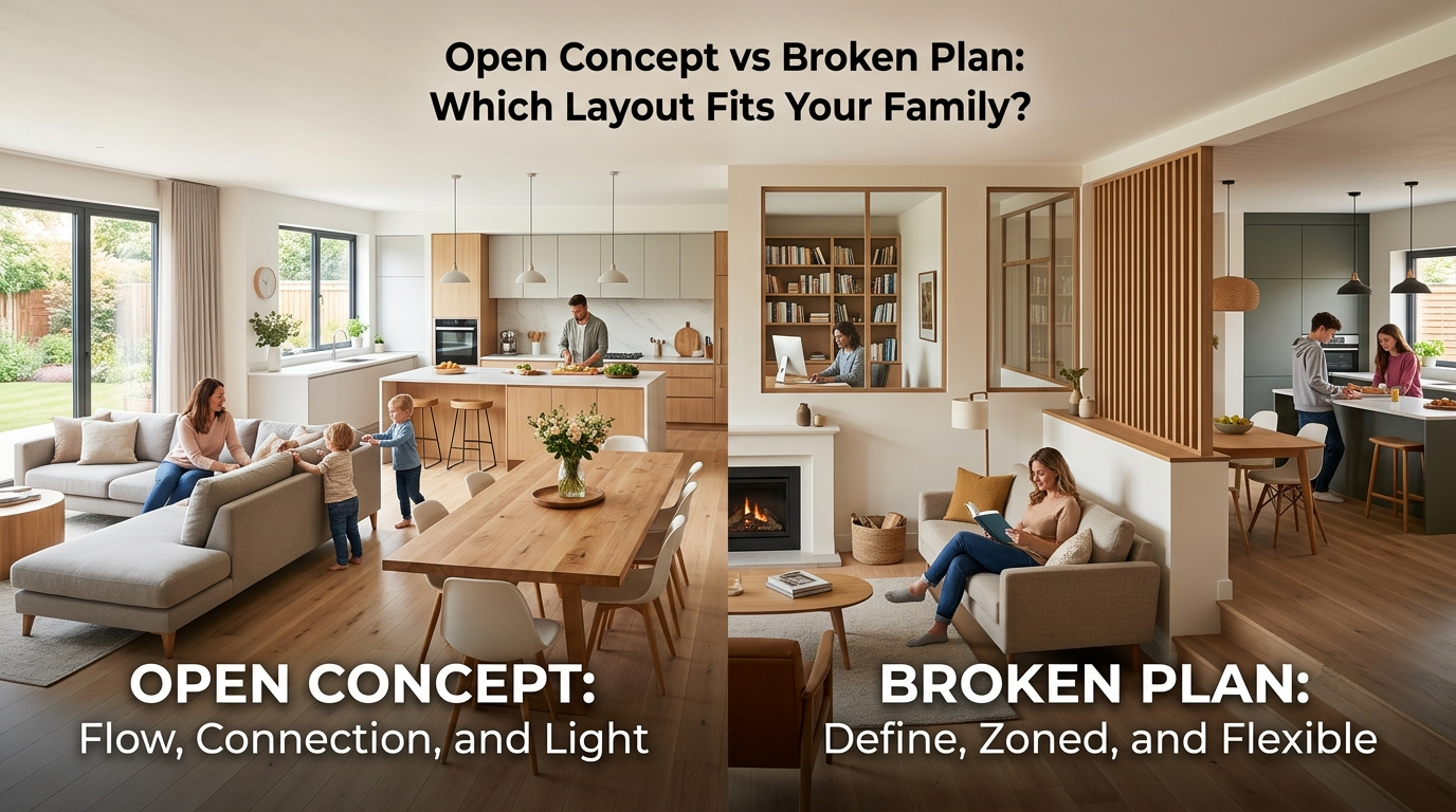 Open Concept vs Broken Plan